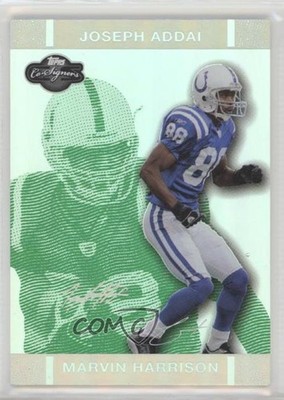 2007 Co-Signers Changing Faces Hyper Silver Green 56/75 Marvin Harrison HOF 1u6