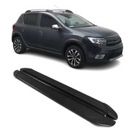 Trittbretter Seitenschweller FüR Dacia Sandero Stepway 2007-2012 Alu Schwarz