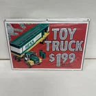 Vintage Rare 1970’s Hess Toy Truck Sales Sign Cardboard