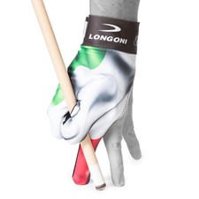 LONGONI Billiard POOL CUE GLOVE - Flags Line - Flag 1 - Italy Flag for Left hand