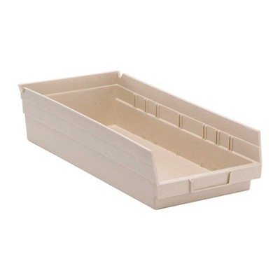 QUANTUM STORAGE SYSTEMS QSB108IV Shelf Bin,Ivory,Polypropylene,4 in 8C760