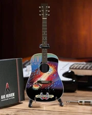AXE HEAVEN Official Journey Escape Album Tribute Acoustic Miniature Guitar Di...