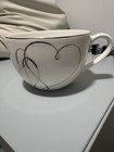 Mikasa Love Story Fine China Cup White Black Gold Scroll Swirl Design — photo 2