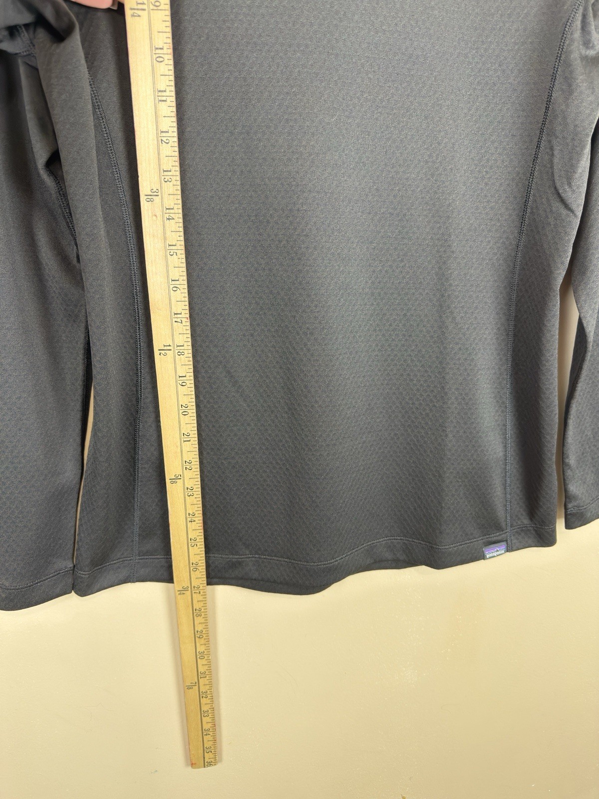 Patagonia Capilene Midweight Baselayer Long Sleeve Shirt Black Women's Medium thumbnail 7