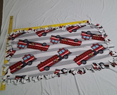 Handmade Dbl Fleece Tie Blanket Baby,  Crib, Stroller, Car Seat