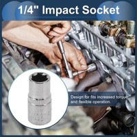 "Schlagschrauber-SteckschlüSseleinsatz 1/4\" Antrieb 25Mm 7Mm 6-Kant CR-V 1Pc"