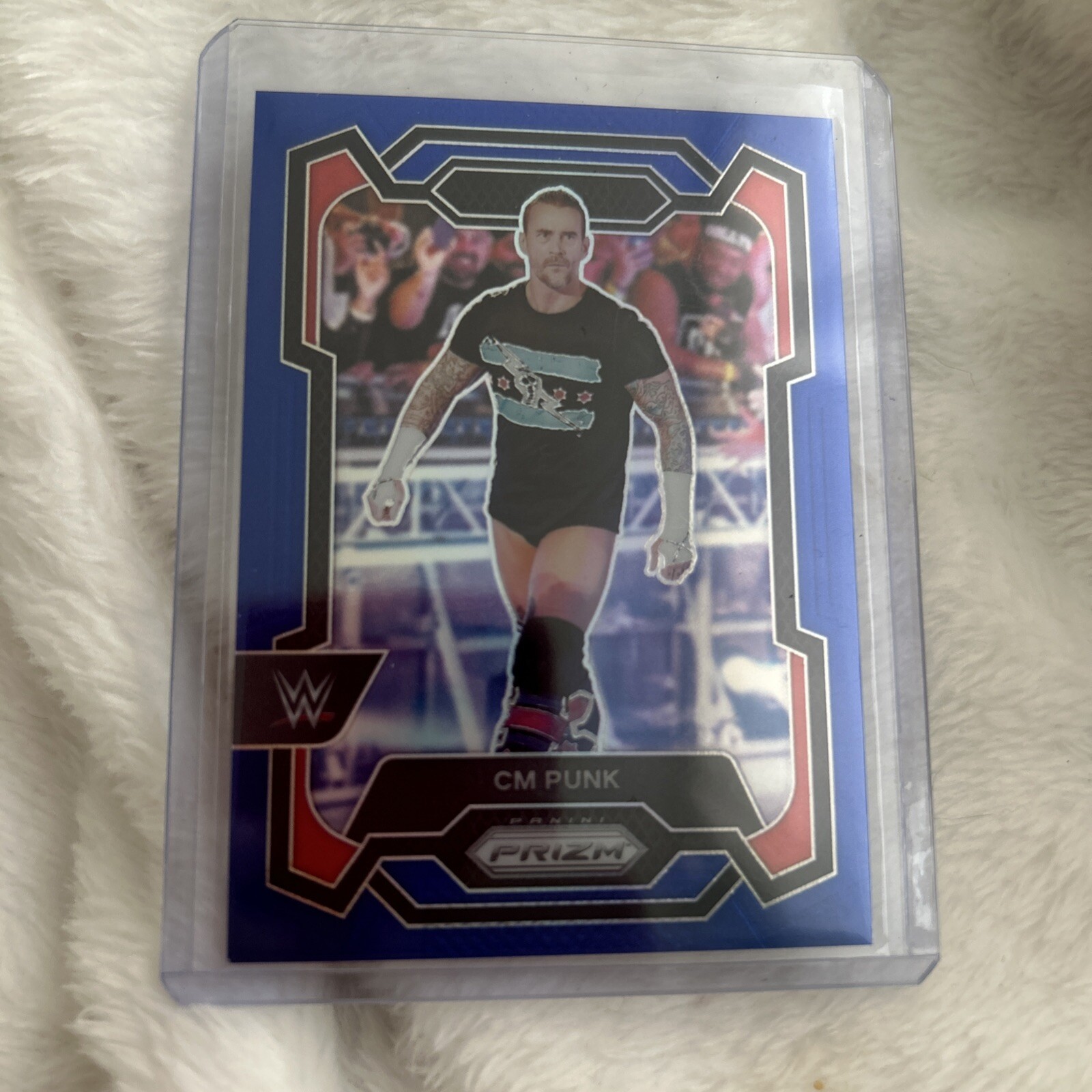 2024 Panini Prizm WWE - Blue Prizm #122 CM Punk /199
