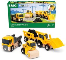 BRIO WORLD  63365800 Construction Vehicle Set Wood and Plastic Toy Yellow Black