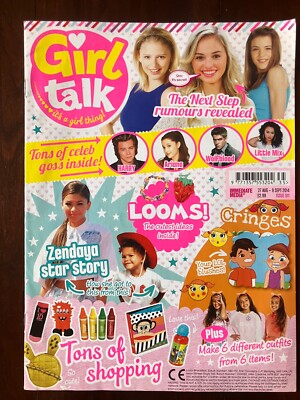 Girl Talk magazine August 2014 Ariana Grande Harry Styles Zendaya collectable