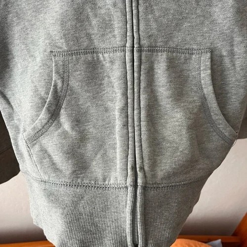 Vintage Gap Kids XLarge Grey Y2K Spell Out Logo Sweatshirt Zip Up Hoodie Jacket - Picture 3 of 3