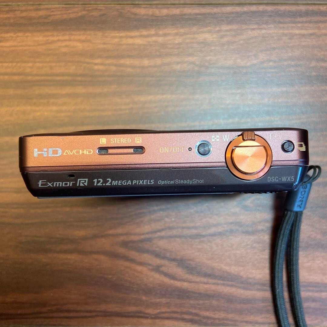 SONY Cyber−Shot DSC-WX5 ブラウン デジカメ 3052 SONY Cyber-Shot DSC-WX5 Brown Digital Camera 3052 From Japan