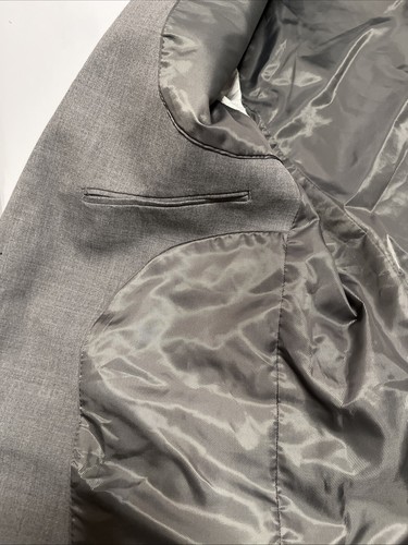 Allure Men’s Heather Gray Slim Fit Suit and Vest Set Size 42L Style #GT141 Wool - Picture 18 of 24