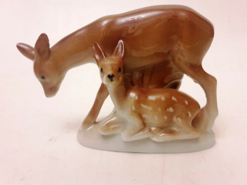 tolle alte Porzellan Figur Rehlein Reh Bambi Kitz Figur Porzellanfigur - 第 1/12 張圖片