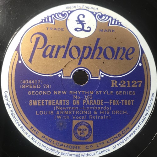 Louis Armstrong - 10” Parlophone 2127 - Savoy Blues / Sweethearts On Parade - Picture 4 of 5