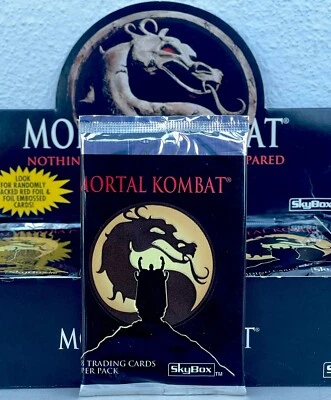 1995 SKYBOX MORTAL KOMBAT Video Game Hit Movie 🍿 PACK 8 Cards SUB-ZERO SEALED