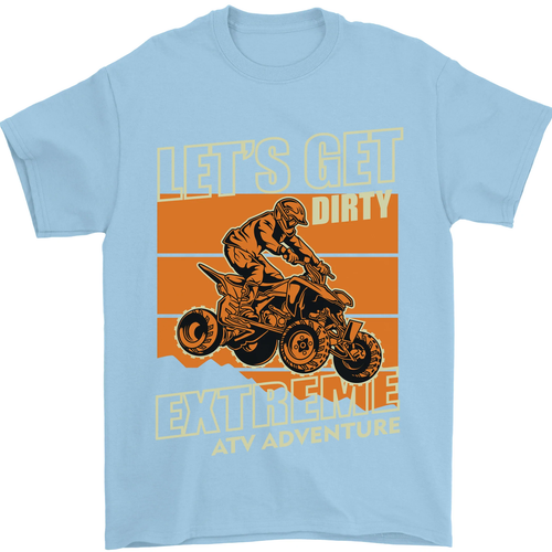 Lets Get Dirty ATV 4X4 Quad Bike Biking Mens T-Shirt 100% Cotton - Picture 8 of 106