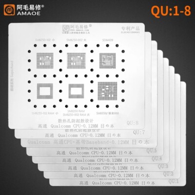 Amaoe QU 1-9 BGA Stencil For Xiaomi Oppo Vivo MTK Qualcomm SM8350 SDM888 MSM8998