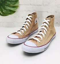 Converse All Star Men's High Top Sneakers Shoes Size 11.5 Peach Canvas Lace Up