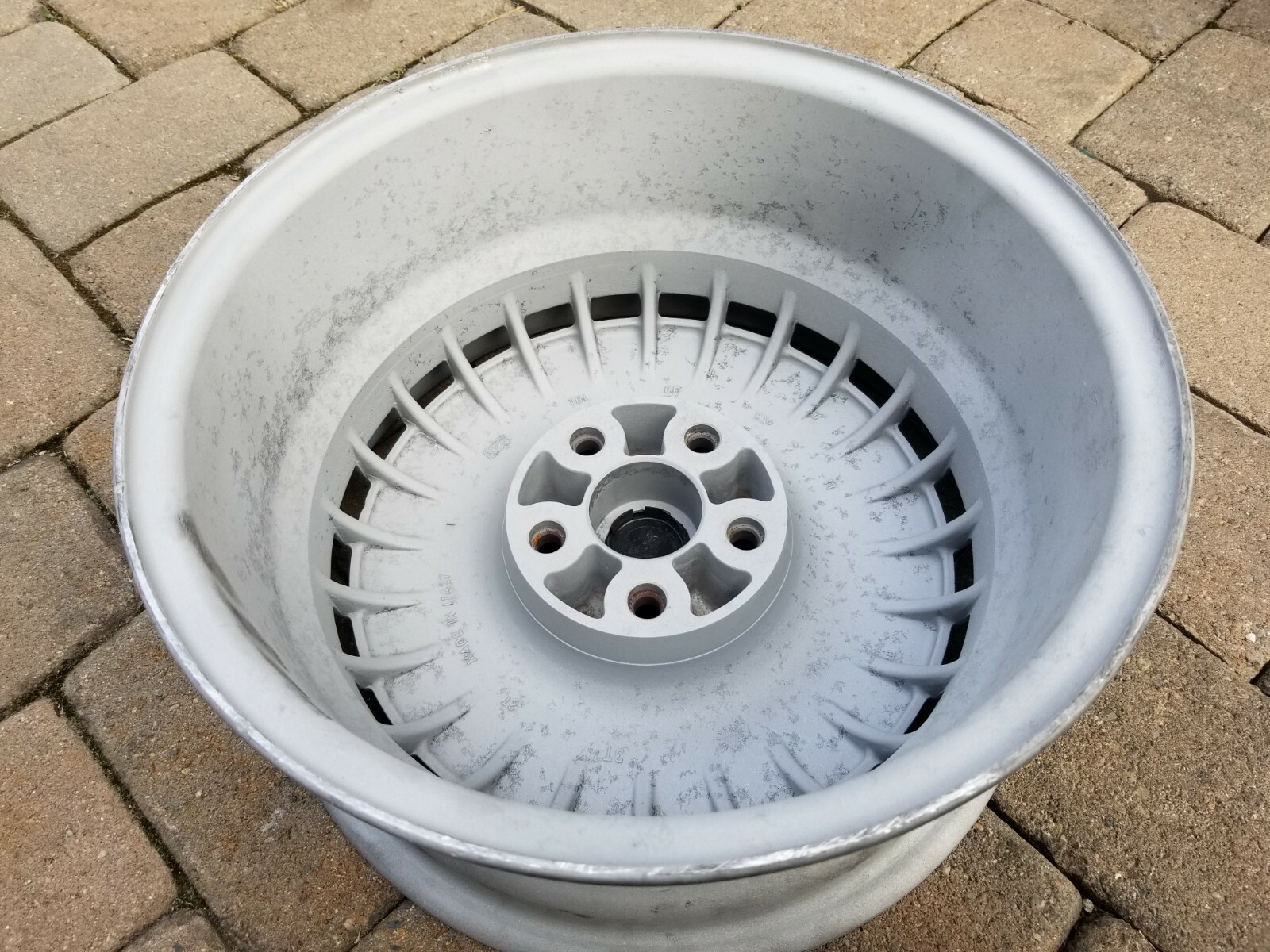 Maserati Biturbo 2.24V/4.24V Mille Miglia 7x15 5-lug Partial Refurb Wheel Rim #3