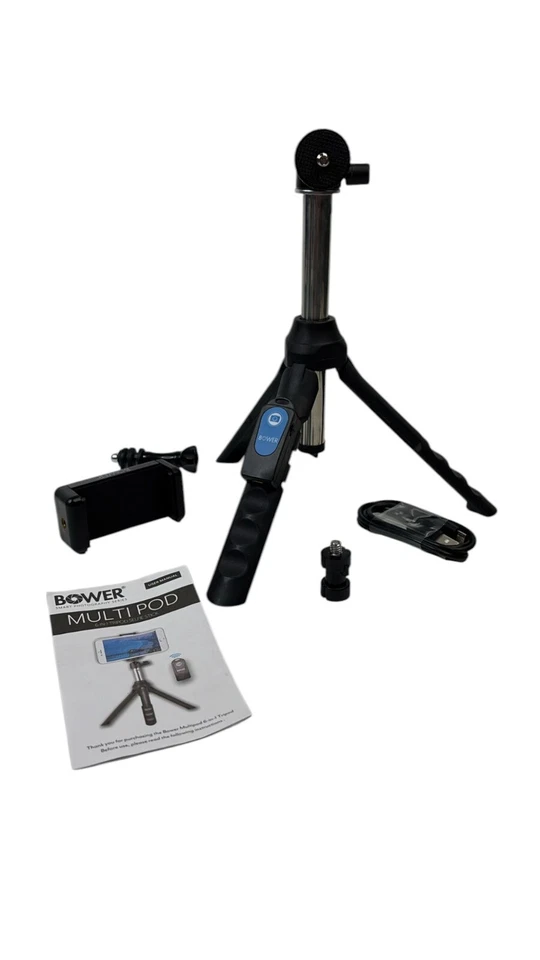 Trípode multipode Bower 6 en 1 palo selfie con control remoto Bluetooth BSP-SLFEKIT1BL Foto 4 de 4