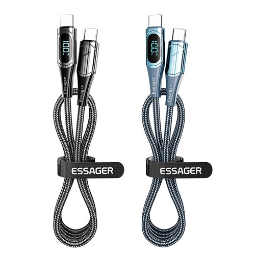 PD 100W USB C to USB C Cable Fast Charging Cord LED Display Type-C Charger✧ - Picture 6 of 14
