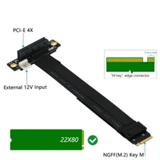 M.2 NGFF Key M to PCIe 3.0 4X Extension Cable