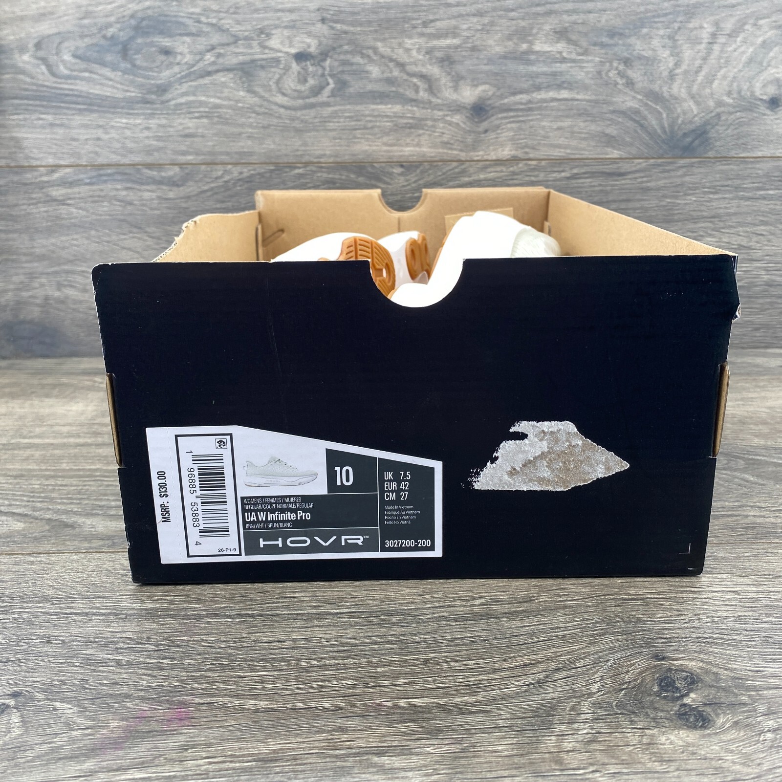 Under Armour W Infinite Pro Running Sneakers Women's Size 10 White 3027200-200 thumbnail 10