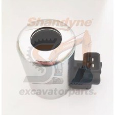 Excavator Solenoid Valve Coil Inner Hole 19mm Height 50mm DC24V DC12V