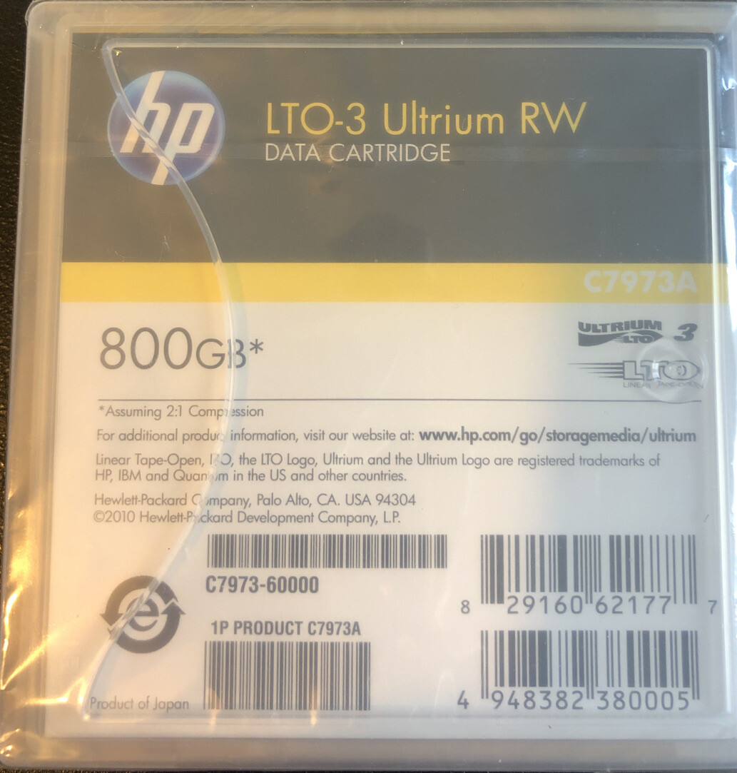 HP C797360000 LTO3 Ultrium RW 800GB C7973A Data Cartridge eBay