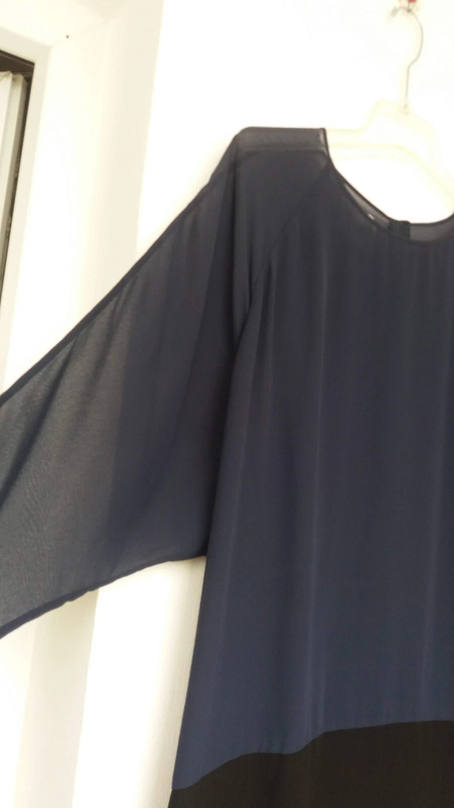 ACNE STUDIOS ACNE Uniforme Mini Abito Corto Manica Lunga Blu Nero Taglia M