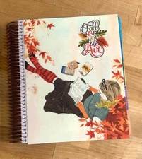 *Fall is in the Air* Front/Back Cover Set for use w Erin Condren Life Planner~
