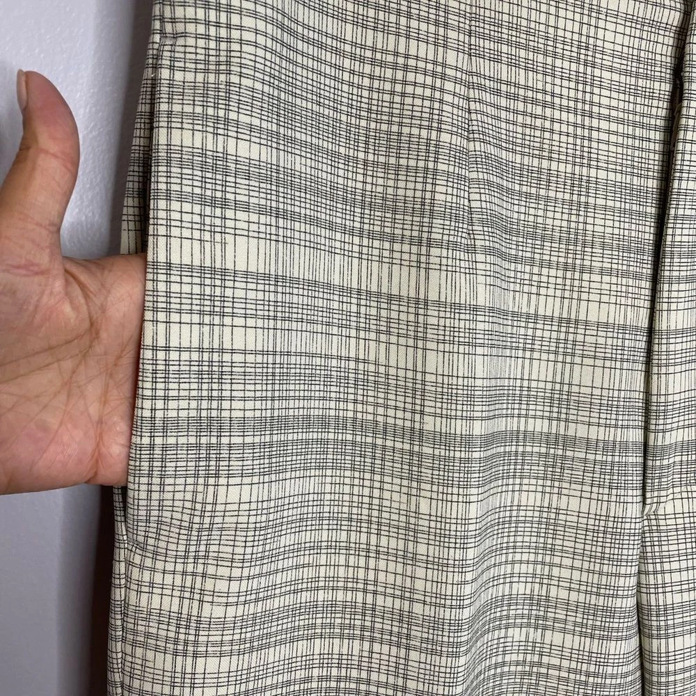 Pantaloni Miu Miu Pantaloni A Quadri EU 50 Gamba Dritta