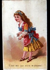 PARIS (III°) IMAGE CHROMO "ESCANDE" MACHINES à COUDRE "LA MIGNONNE" Jeune FILLE