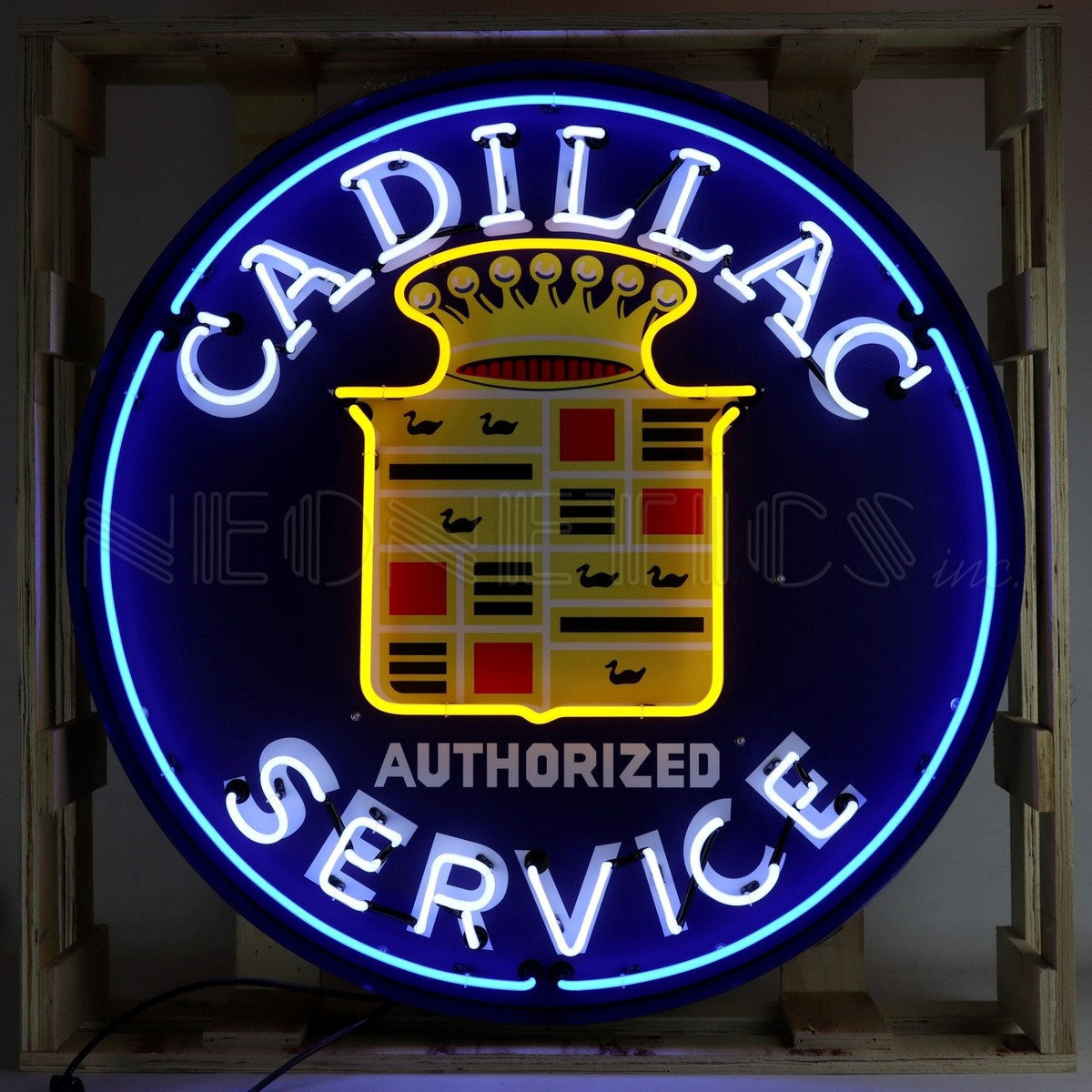 Cadillac Neon Sign In 36 inches Steel Can | eBay
