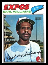 1977 Topps Earl Williams #223 Montreal Expos Low Grade Card