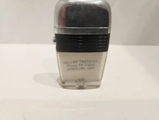 Vintage Scripto VU Lighter Miller Trucking Ohio with Black Band