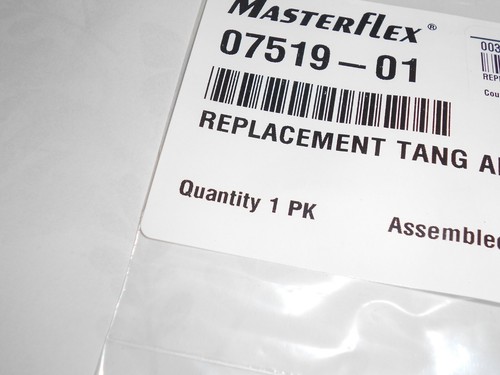 Genuine MASTERFLEX 07519-01 Replacement Tang Adapter Kit (2 Large & 2 Small) NEW - Picture 5 of 6
