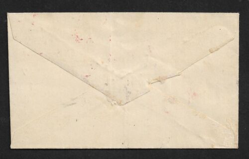 HAITI PORT-AU-PRINCE RED LINDBERGH PLANE CACHET ON 10c STAMP TINY COVER 1928 - Foto 2 di 2