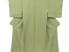 7234312: JAPANESE KIMONO / VINTAGE IROMUJI KIMONO / SILK / ONE CREST / WOVEN PAT