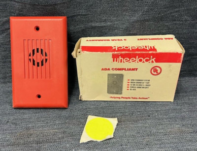 WHEELOCK MIZ-24 FIRE ALARM HORN INDOOR USE 24 VDC 87DBA RED WALL