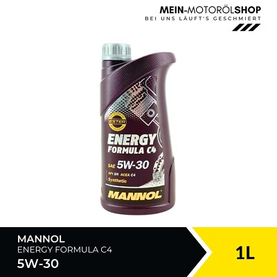 Mannol Energy Formula C4 5W-30 MB 229.51 MB 229.31 MB 226.51 Renault 1 Liter