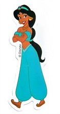 Disney Princesses Aladdin JASMINE Cartoon Water Resistant Sticker