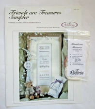 The Victoria Sampler Friends are Treasures Sampler Embroidery Pattern & Acc Pack