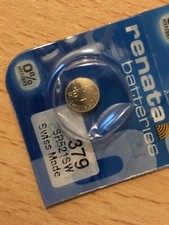 Genuine Renata 379 SR521SW Swiss Made Silver Oxide Watch Battery, Exp: 11/2025