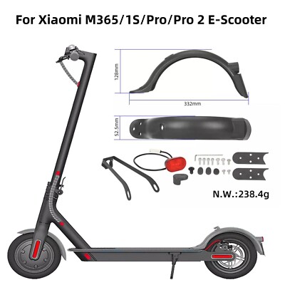 Rear Fender Mud Guard Taillight Kit For Xiaomi M365/1S/Pro/Pro 2 E-Scooter Parts