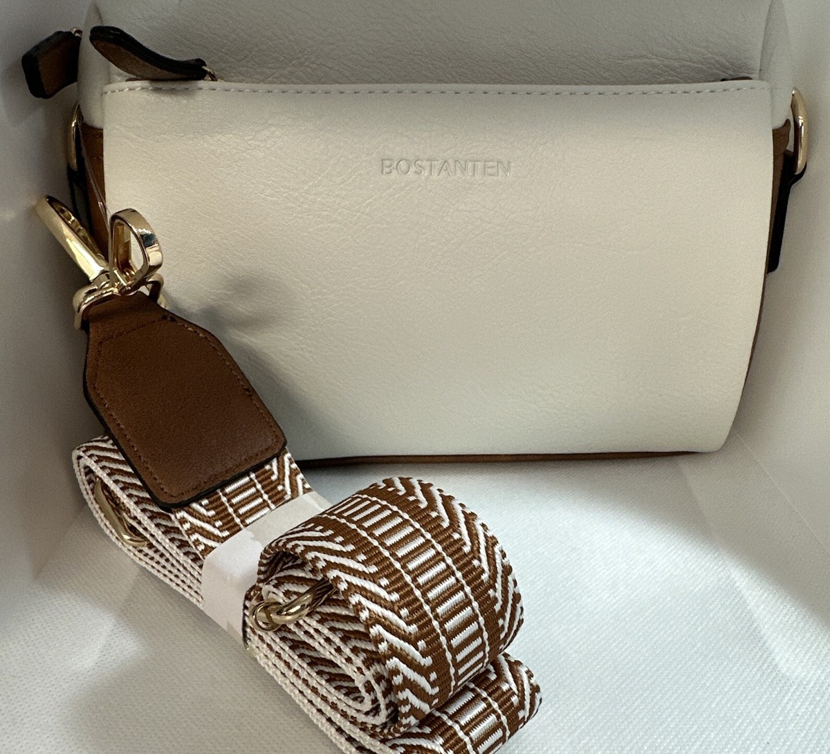 BOSTANTEN Small Crossbody Purse W/ Triple Zip Cell premium