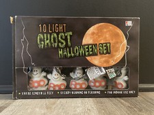 Vintage Halloween Ghost BOO Blinking Light Se...