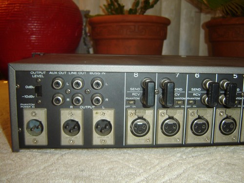 Tascam MX-80 Rack, 8 Channel Mic & Line Preamp Mixer, MX80, Vintage, As Is - Picture 10 of 12