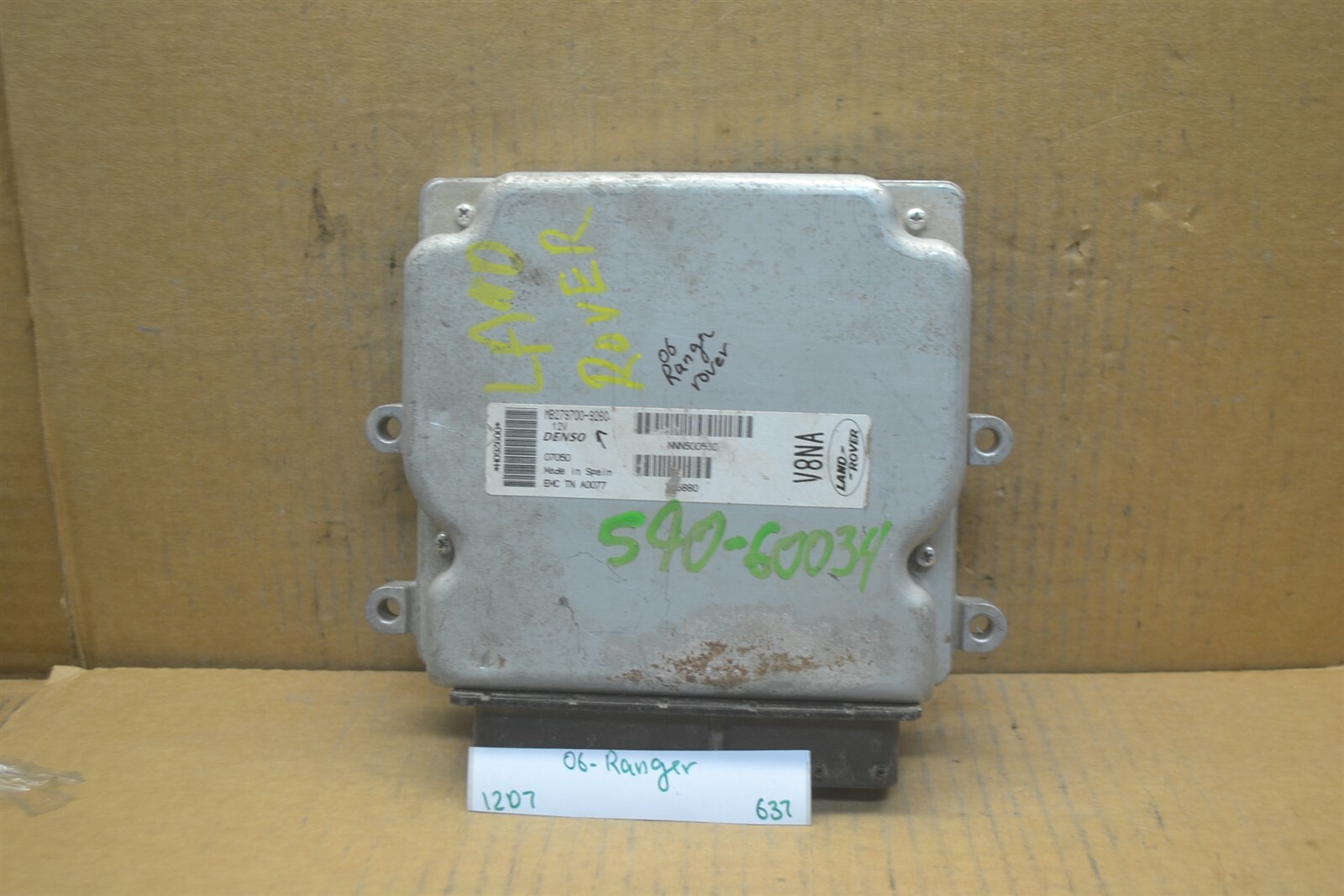 06-09 Range Rover 4.4L Engine Control Unit ECU MB2797009260 Module 
