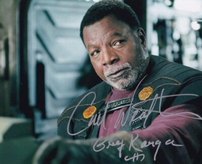 CARL WEATHERS signed Autogramm 20x25cm STAR WARS MANDO in Person autograph ACOA